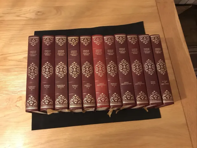 Joblot of Charles Dickens complete works 11 bound books incl Bleak House etc