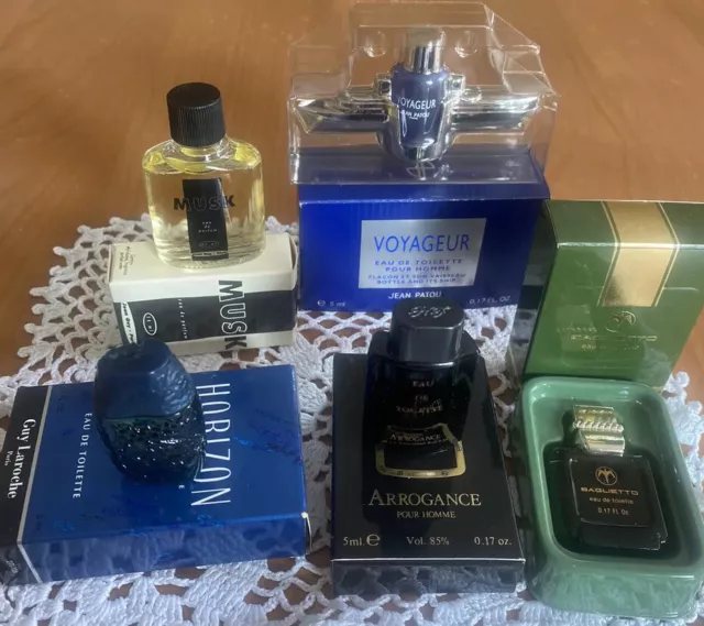 Lotto F Composto Da 5 Profumi Mignon Molto Rari Vintage Anni 80/90 Da Collezione