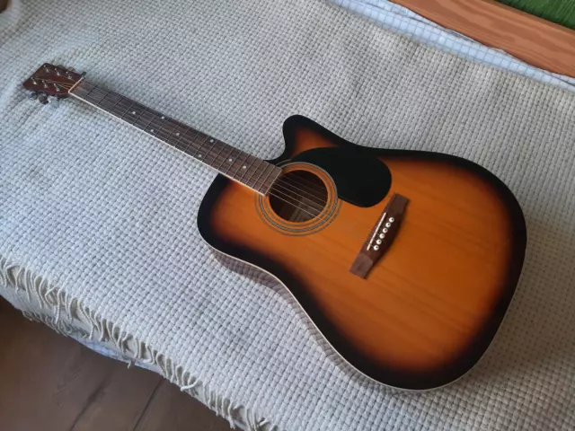 M.Parker Nr 8 Westerngitarre Akustikgitarre Dreadnought cutaway Sunburst Western