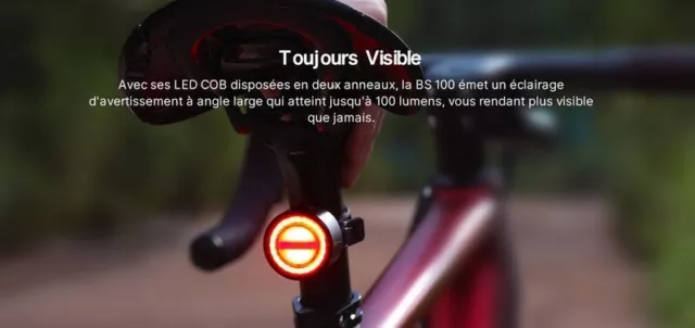 Lampe arrière pour Vélo et VTT Olight  BS100 - 100 Lumens 3