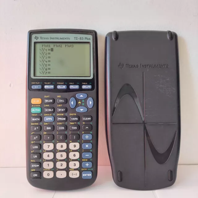 Texas Instruments TI-83 Plus Graphing Calculator With Cover Tested Working