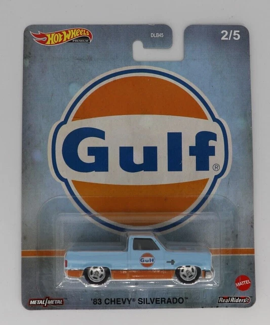 HOT WHEELS PREMIUM Fuel Set GULF '83 Chevy Silverado [TEAL] 15.00