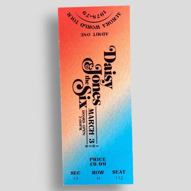 Daisy Jones & The Six Aurora World Tour 1978-79 Ticket