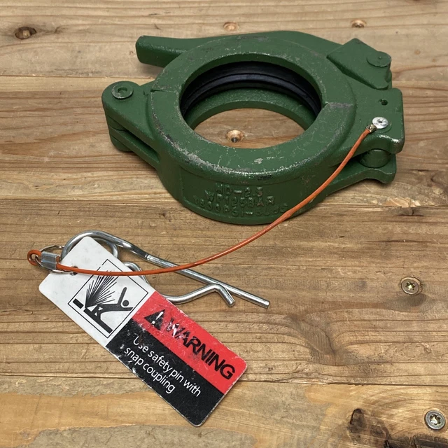 Concrete Hose Coupling Cast Iron CF Style Clamp Gasket HD-2.5 WP125BAR 1800PSI
