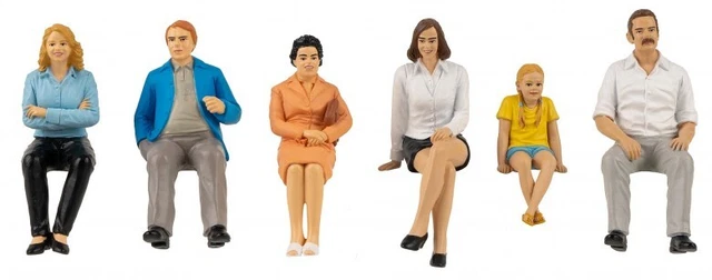 Pola 331508 G Seated Group Figures (Set of 6)