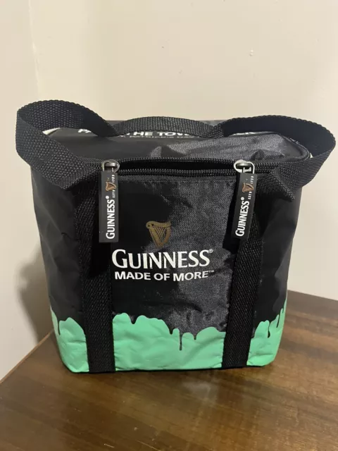 Guinness Beer Cooler Bag Made Of More Paint The Town Black St Patricks Day 6Pack