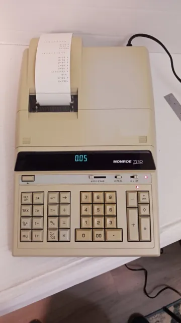 Monroe Business Systems Calculator Adding Machine Model 7130