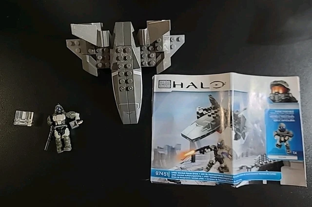HALO MEGA BLOKS 97451 Halo UNSC Wombat Recon Drone w/ ODST Rookie