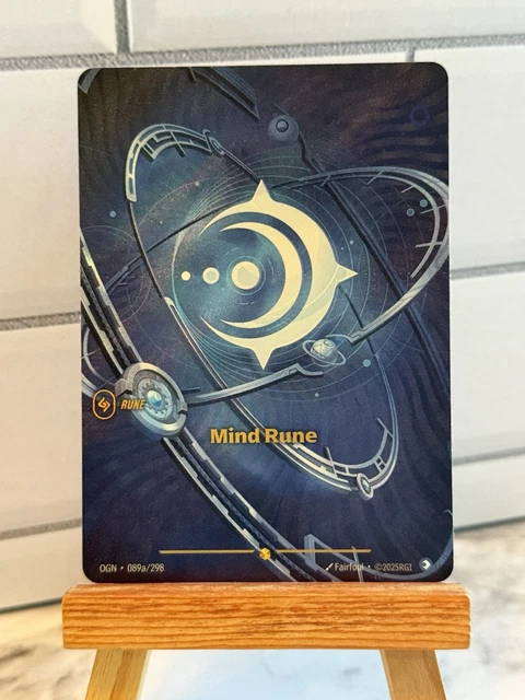 RIFTBOUND TCG LEAGUE Of Legends Origins Alternate Art Mind Rune 089a ...