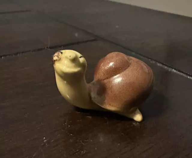 Vintage Hagen Renaker Large Smiling SNAIL Miniature Figurine