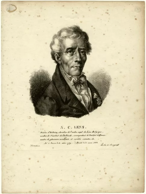 Lithographie, Burggraaff, Eeckhout, Lens, ca. 1830