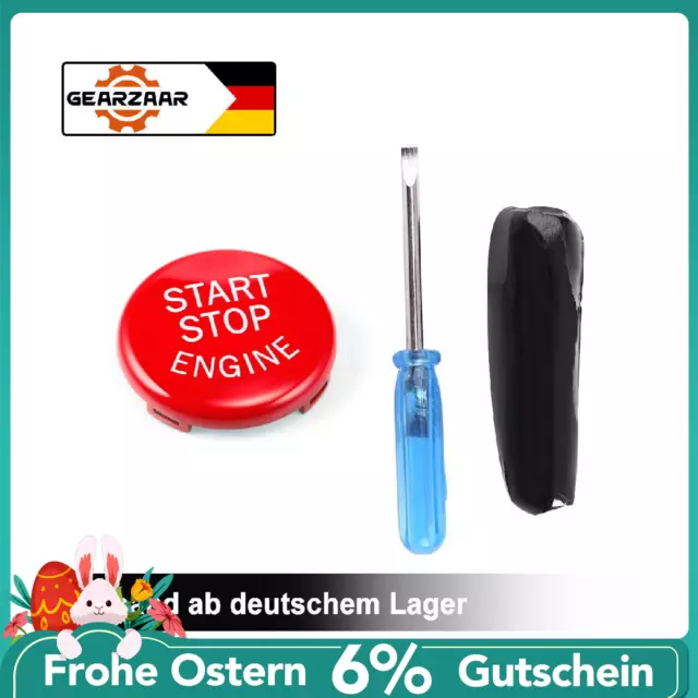 Start Stop Knopf Startknopf Button Für BMW E90 E91 E92 E93 E82 E87 E60 E70 Rot