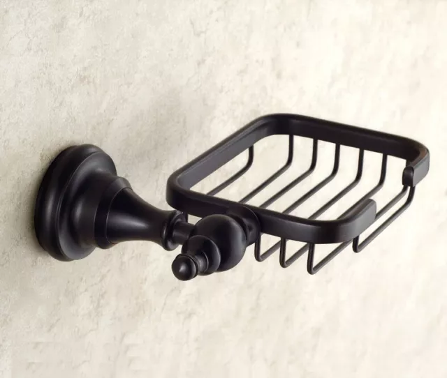 Oil Rubbed Bronze Wall Mounted Soap Dish Holder Bathroom Accessory fba829