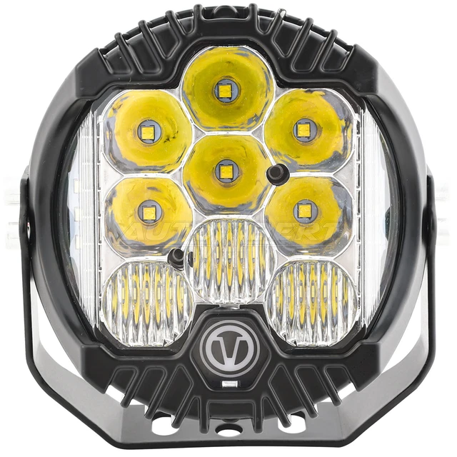 thumbnail image 2 of 2x 55W H3 Halogen Spot Lights For 4x4 SUV Truck Van Offroad - Chrome Housing Blue Lens 2 of 5