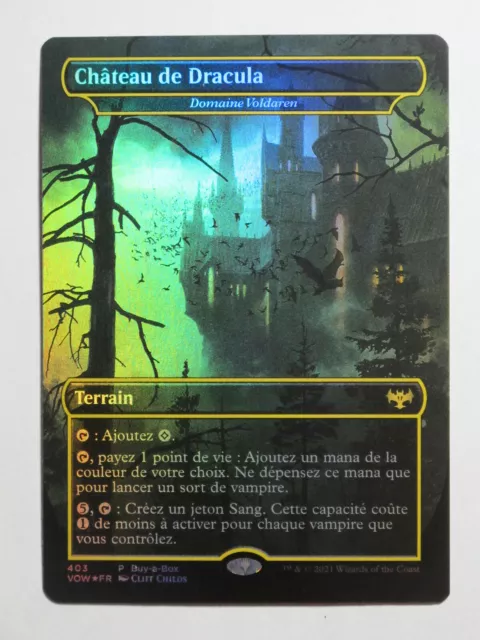 chateau de dracula  Castle Dracula BUY-A-BOX Foil Promo   mint-NM  MTG Magic VF