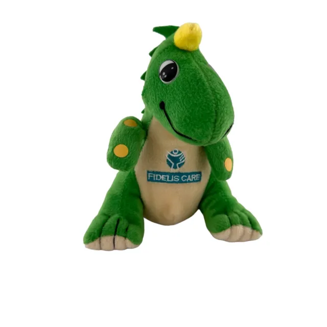 Fidelis Care Dinosaur Medical Co. Plush  Advertising Polka Dots Green Dragon Toy