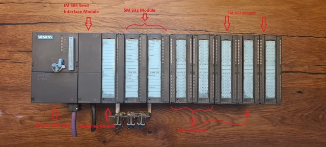 Siemens Simatic S7-300 313C CPU (6ES7313-5BG04-0AB0) FULL RACK!!