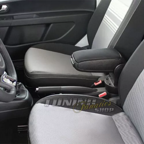 Armlehne Mittelarmlehne Leder Bezug Schwarz Weiß für Audi A3 S3 8P +  Sportback