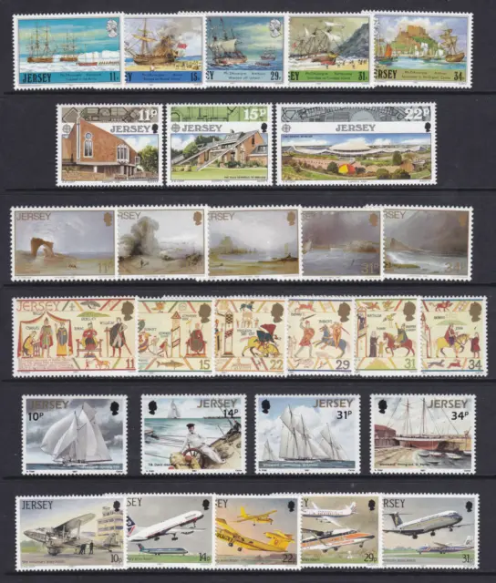 Jersey Year Set Año 1987 Completo Mnh Nuevo Sin Fijasellos (Ver Imagen)