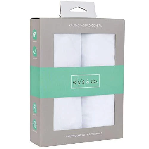 Ely's & Co. Changing Pad Cover Set | Cradle Sheet Set 100% Cotton Jersey Knit...