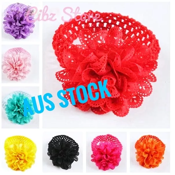 Newborn Photo Baby Headband Toddler Girls Flower Elastic Hair Elastic Accessory