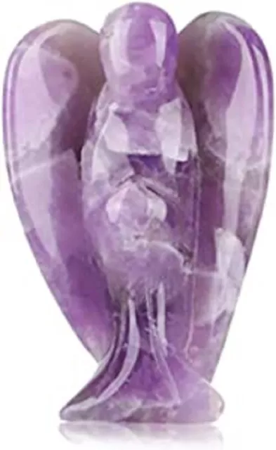 Guardian Angel Crystal Handcarved Gemstone Pocket Angel Rose Quartz Opalite 20mm