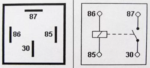 12 V Relais 4 PIN KFZ 40 AMP 30a Umschaltung RY1 normal offener Kontakt 2