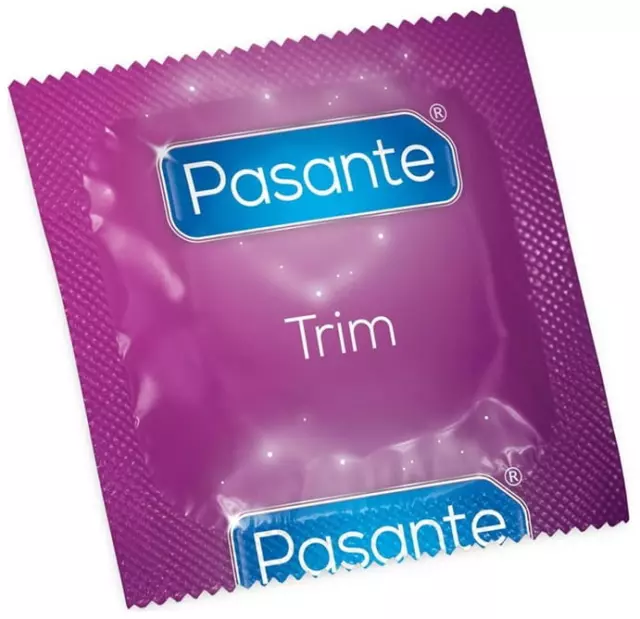 72 Pasante Trim Kondome kleine Größe enger anliegend mit Gleitmittel, 49 mm