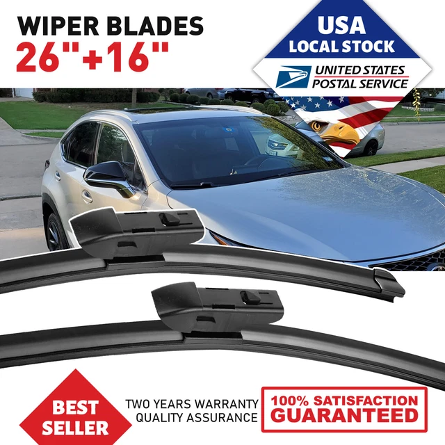 OEM WINDSHIELD 26&&16& Bracketless Wiper Blades For Subaru Crosstrek