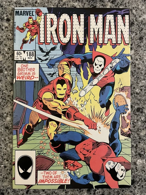 IRON MAN #188 VF (Marvel 1984) Tony Stark, Brothers Grimm