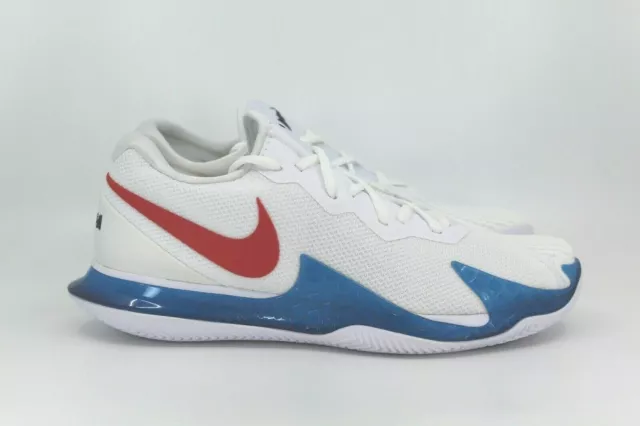 Nike Air Zoom Vapor Cage 4 Rafa CLY White Chile Red Binary Blue DM2418-113 Clay