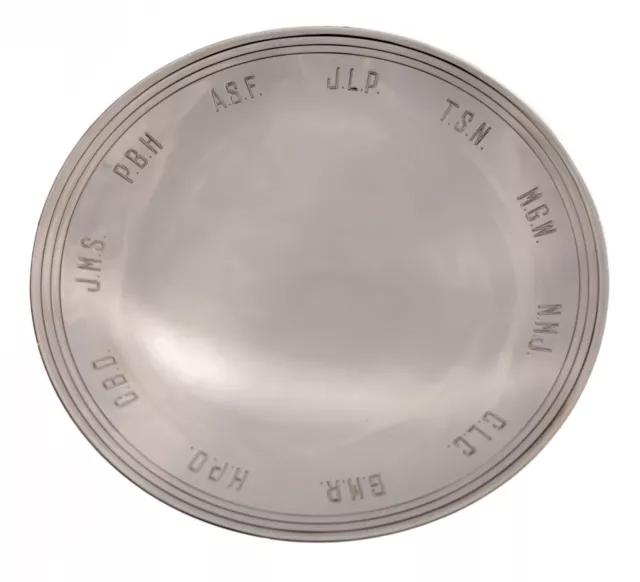 Tiffany & Co. Makers 8"" Sterling Silver Cookie Feet Plate 23117