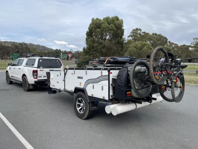 Camper Trailer Skamper Kamper Dingo 2019 forward fold.