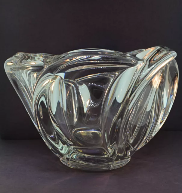 Daum/Art Vannes Nancy France Spiral Vase Crystal 3