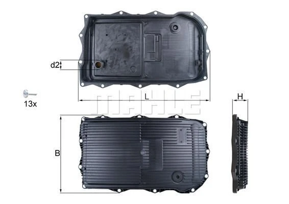 KNECHT MAHLE VASCA OLIO FILTRO OLIO AUTOMATICO CON GUARNIZIONE adatto per BMW 1 2 3 4 5 6