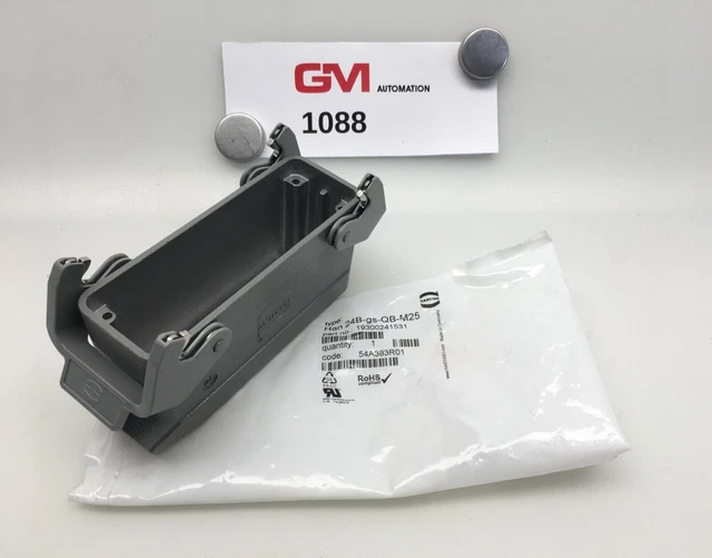 HARTING Han 24B-gs-QB-M25 Bulkhead Housing 19300241531 Enclosure Casing Han 24 B