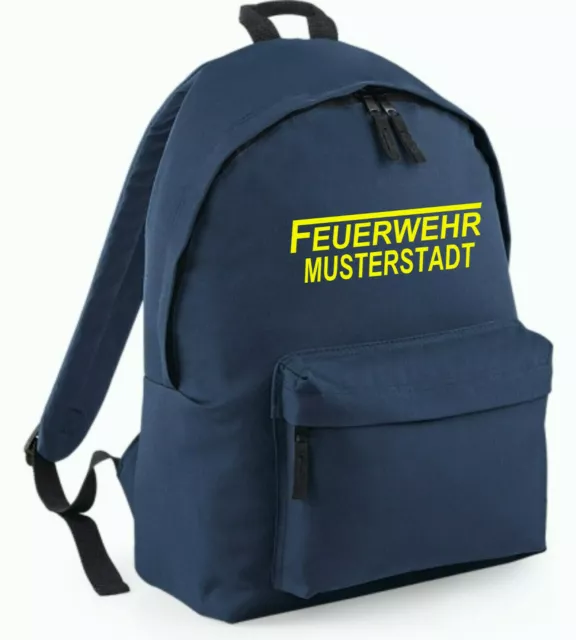 Feuerwehr Rucksack mit Ortsnamen