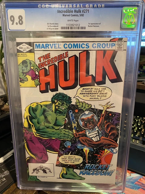 Hulk #271 CGC 9.8 1st Appearance Rocket Raccoon!! Guardians Of The Galaxy Marvel