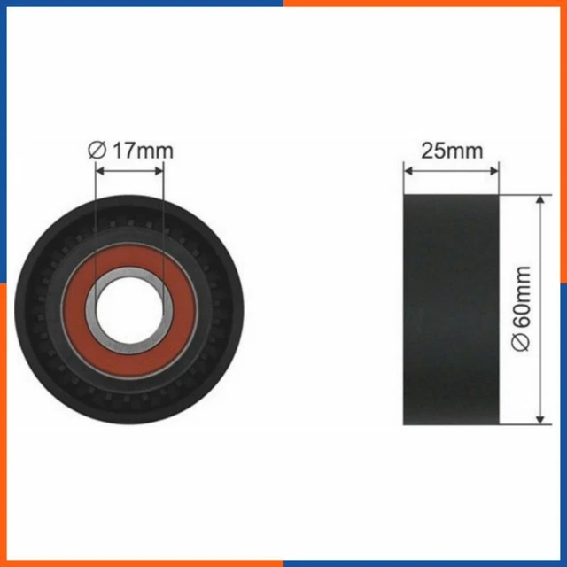 Galet tendeur de courroie d'accessoire pour CITROEN | 575194, 4118200609