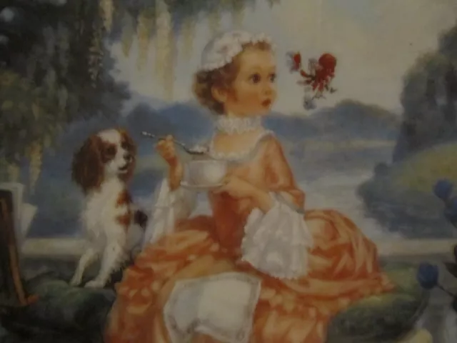 LITTLE MISS MUFFET collector plate SCOTT GUSTAFSON Classic Mother Goose 2