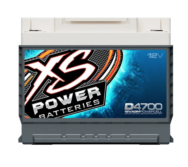 XS Power 12V 3000 Watt 62 AH AGM Car Audio Battery 2900 Amps BCI Group 47