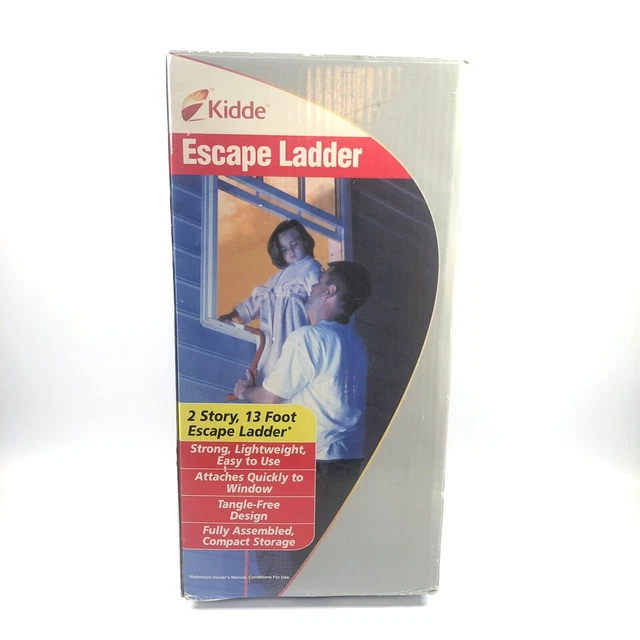 Kiddie KL-2S 2 Pisos Portátil Emergencia Escape Escape Escalera Seguridad Nueva Caja Abierta
