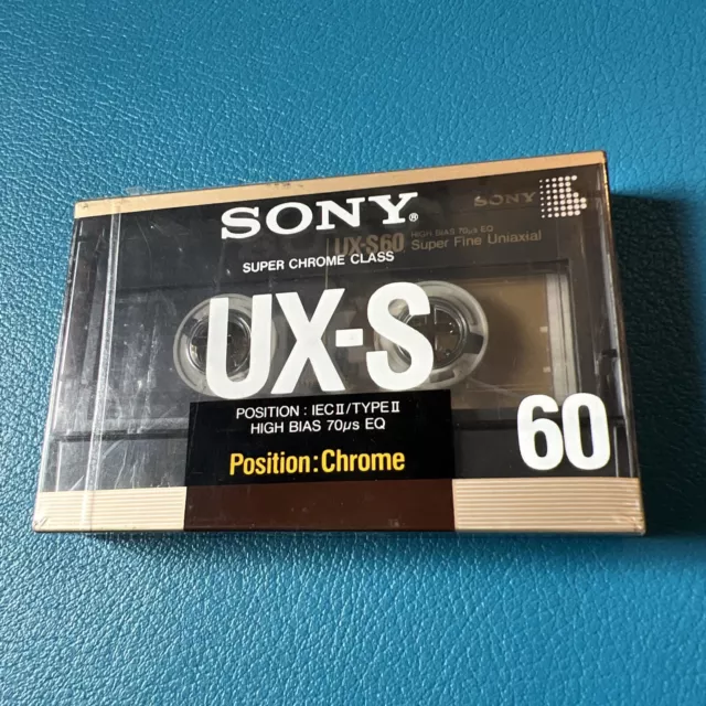 Cassette Vierge SONY UX-S 60 (Type II) Position : Chrome ￼