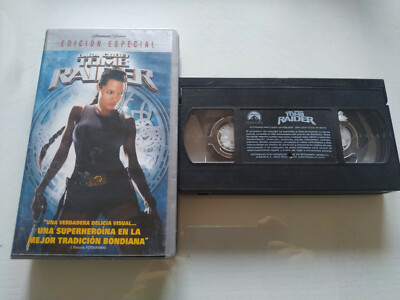 TOMB RAIDER LARA Croft Angelina Jolie 2002 - VHS Tape Spanish £31.91