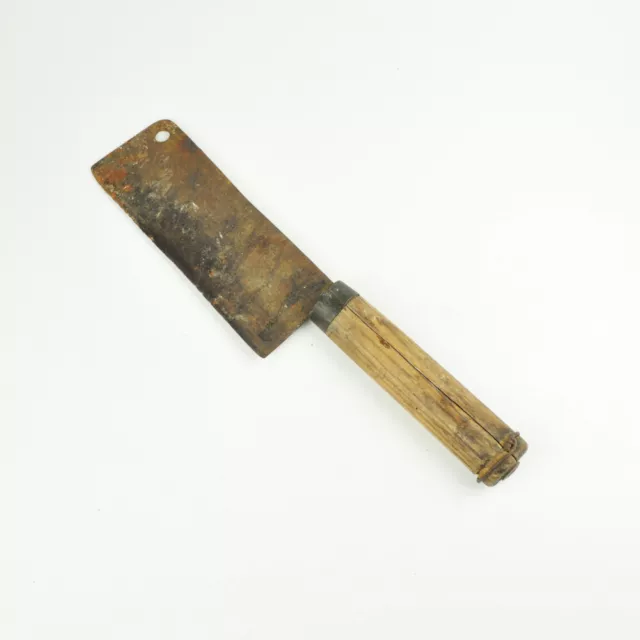 Hackmesser - altes Messer - Werkzeug - Hackebeil - Eisen - Holzgriff - Vintage