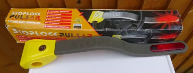 Immobilizzatore volante stoplock blocco antifurto con luce lampeggiante a pulsar