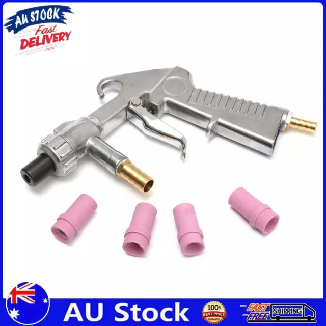 AU Sandblaster Air Siphon Feed Blast Gun Sand Blasting Gun with Metal Ceramic Ti