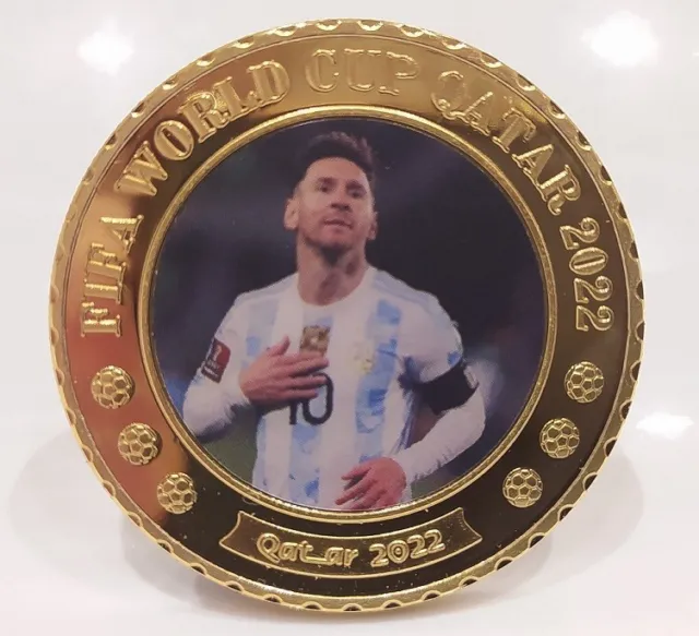 Lionel Messi Gold Coin World Cup Winner 2022 Inter Miami