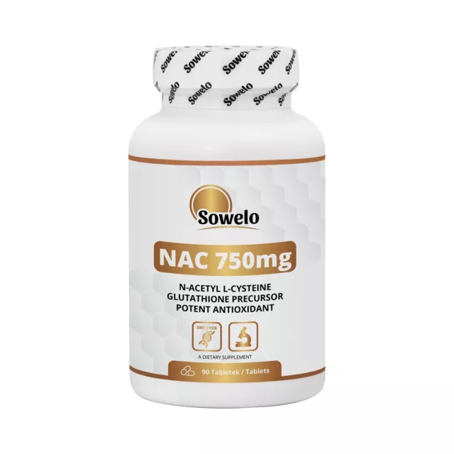 SOWELO N-ACETYL L-CYSTEINE 750mg COMPRIMES SOUTIEN SYSTEME IMMUNITAIRE ET FOIE