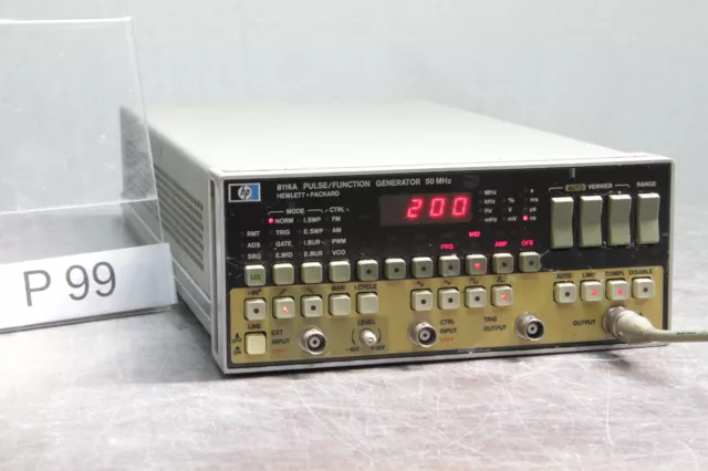 AGILENT HP 8116A PULSE FUNCTION GENERATOR 50MHz # P99